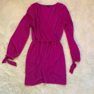 V neck wrap dress